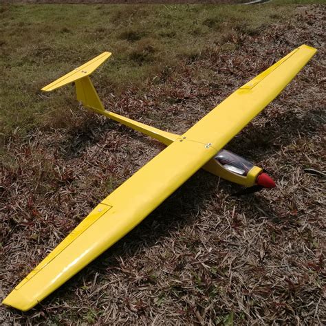 Balsa RC Glider Kit 1550mm Carbon Fiber Metal Wood Plastic Remote Control Toys. . Rc glider kit